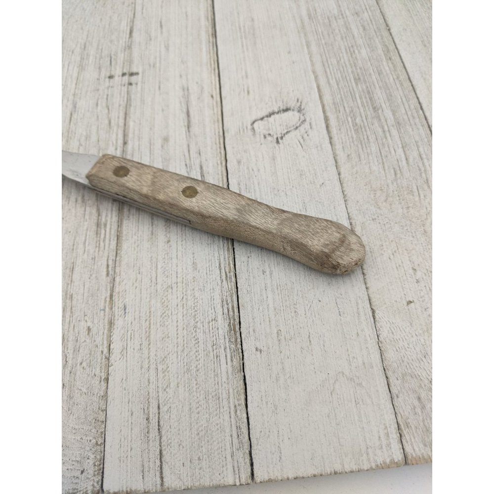 Vintage Ekco Inoxidable Meat Utility Turning Fork 10" Wood Handle Mexico - Picture 8 of 8